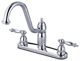 Kingston Brass Centerset Kitchen Faucet, Polished Chrome
