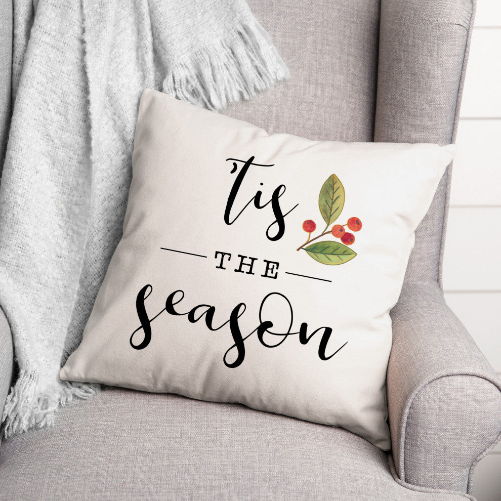 Tis the Season 18x18 Spun Poly Pillow