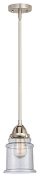 Canton Mini Pendant, Brushed Satin Nickel, Seedy, Seedy