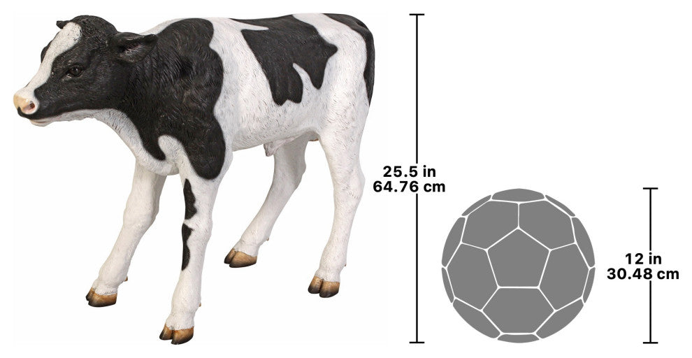 Buttercup the Life-Size Holstein Calf Dairy Cow Statue