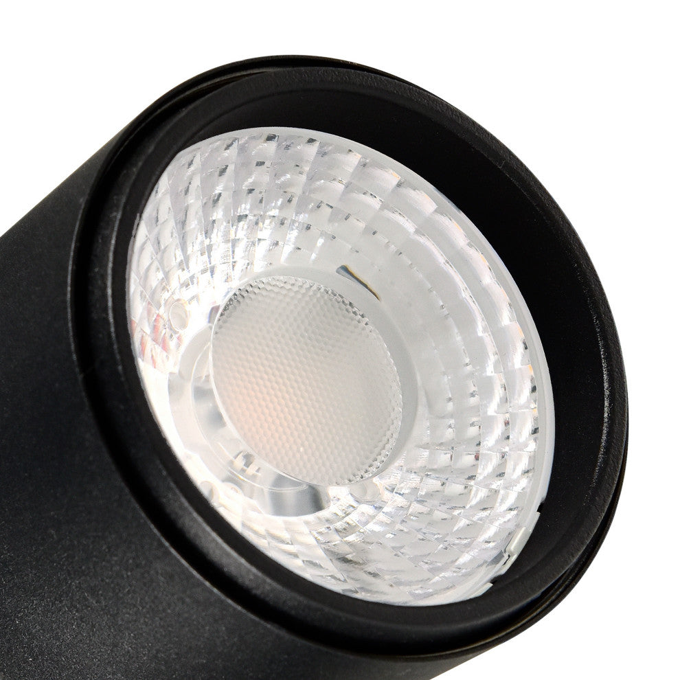 Stowe LED Down Mini Pendant With Black & Wood Finish