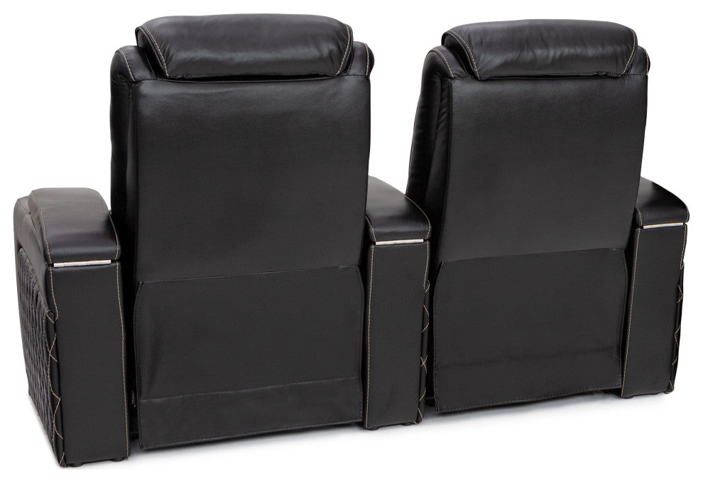 Seatcraft Muse Home Theater Seating, Black, Row of 2
