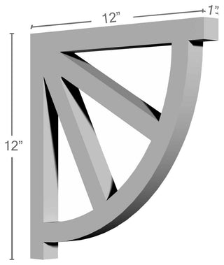 1"W x 12"D x 12"H Wakefield Bracket