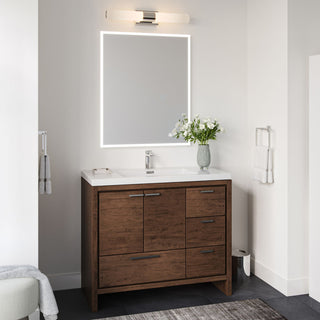 Cerrin Bath Vanity, Rosewood, 42", Single Sink, Freestanding