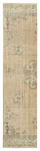 Rug N Carpet - Handmade Anatolian 2' 7" x 10' 9" Antique Kitchen Runner Rug