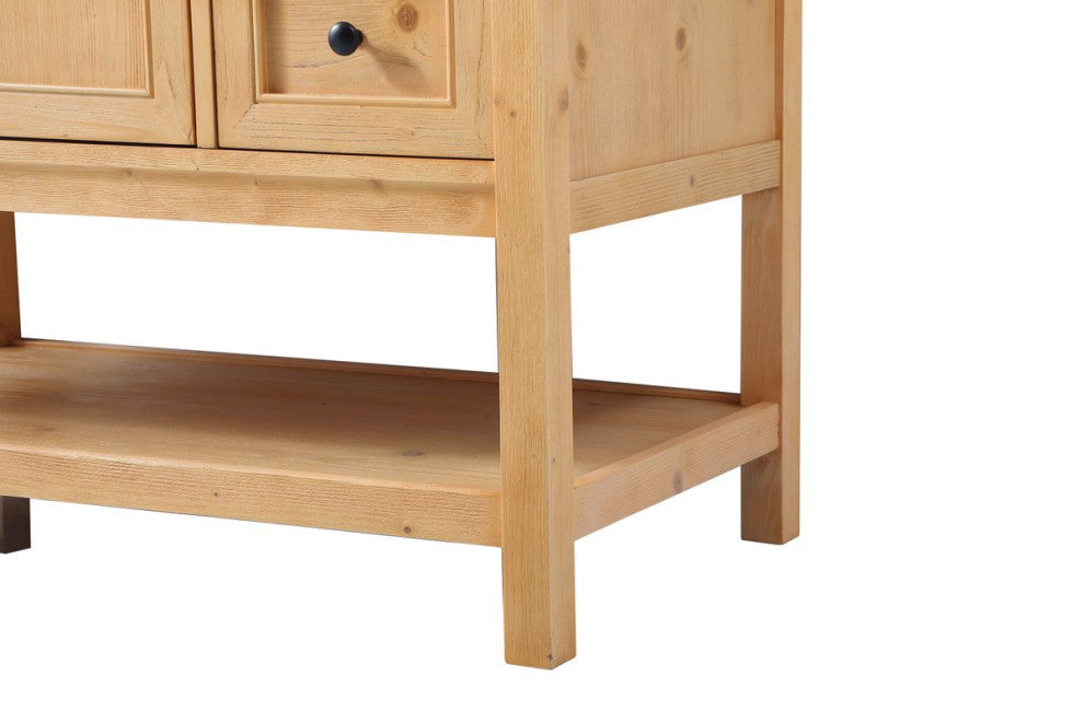 Matilda 22" Transitional Driftwood-Light Bathroom Vanity, Natural Wood