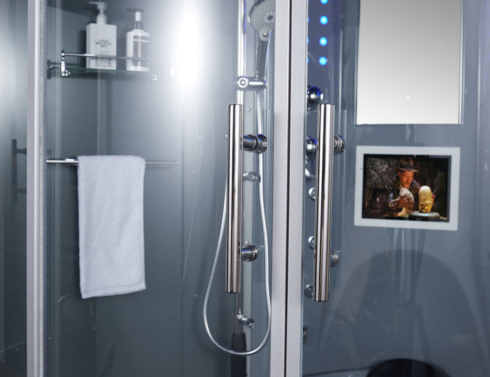 Platinum Superior Steam Shower w/ Heated Massage Bathtub Whirlpool Hot Tub Sauna