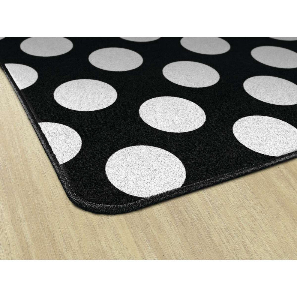 Flagship Carpets CA1999-44SG Simply Stylish Black/White Polka Dot