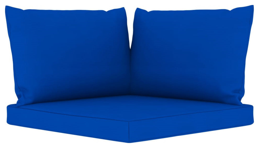 Vidaxl Pallet Sofa Cushions 3-Pieces Blue Fabric