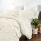 Organic Cotton 300 TC GOTS Certified 8 Internal Ties Fair Trad Pintuck Duvet Set