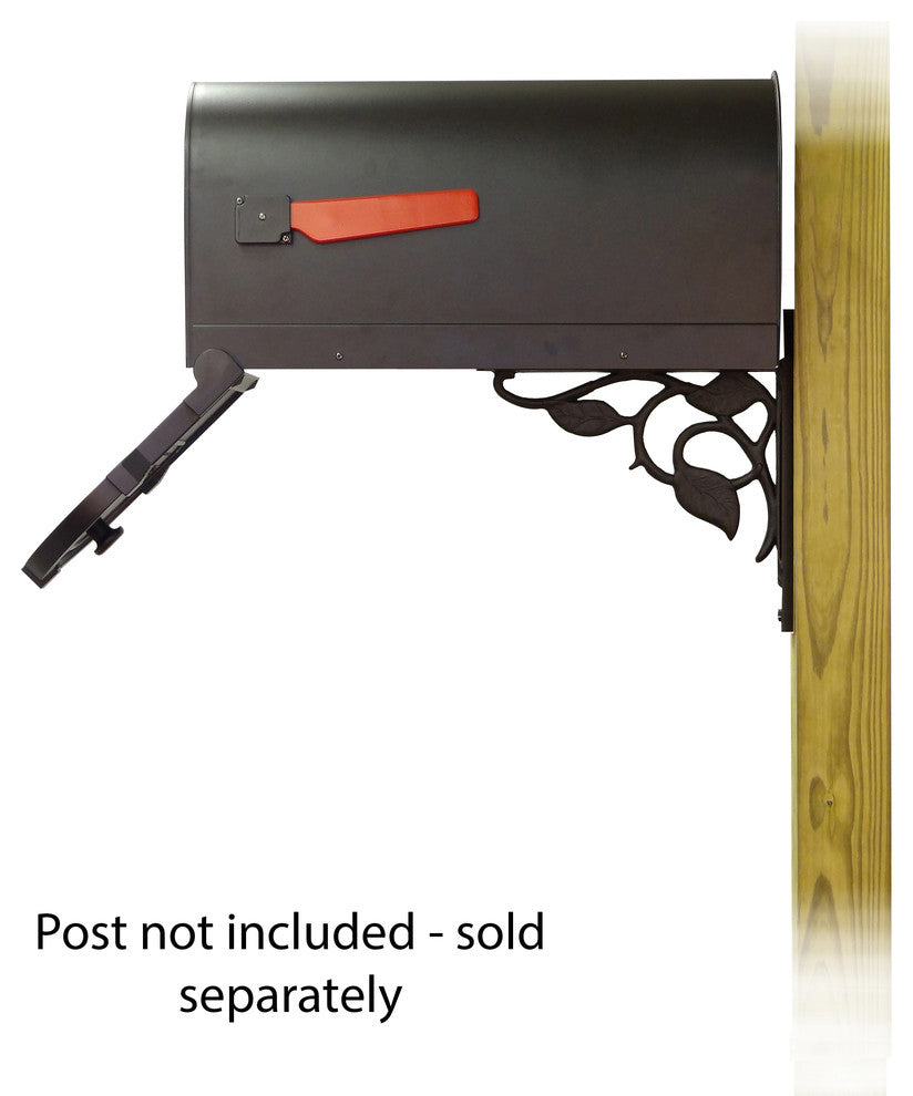 Savannah Curbside Mailbox With Floral Front Single Mailbox Mounting Bracket