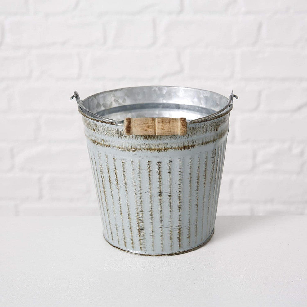 3 Piece Corrugated Bucket Cache Pot Planter