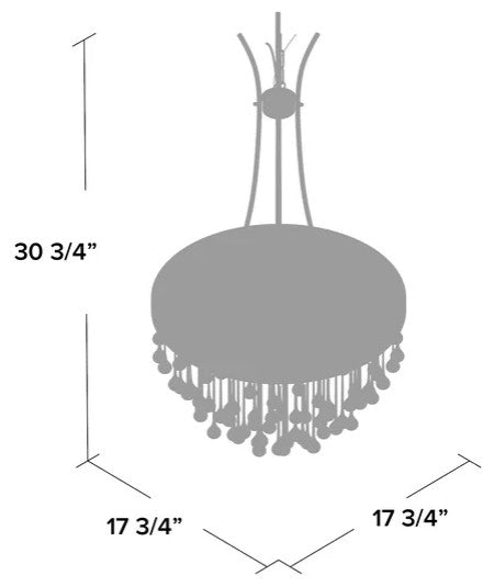Bacchus 5-Light Crystal Chandelier