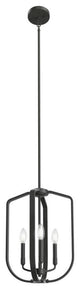 Ettore 14"W 3-Light Pendant Light Fixture by Kichler Black Steel Finish