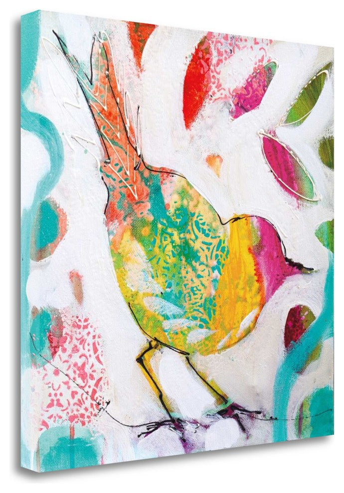 "Petite Bird IV" By Amanda J. Brooks, Giclee Print on Gallery Wrap Canvas