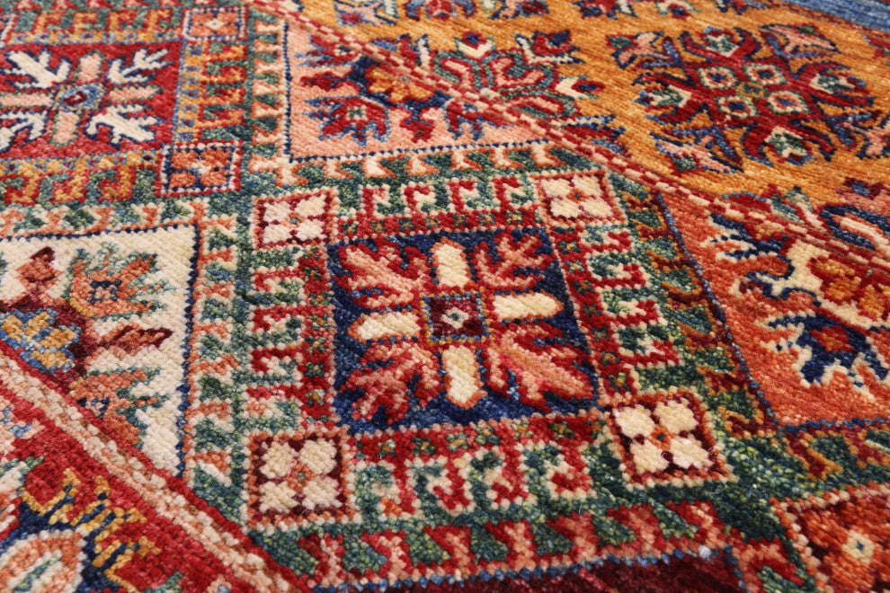 5' 6" X 7' 11" Super Kazak Khorjin Hand Knotted Rug Q10455