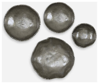 Uttermost Lucky Coins Nickel Wall Decor, 4-Piece Set