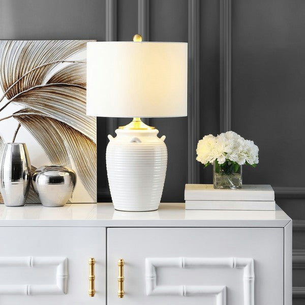 Safavieh Lener Table Lamp Ivory