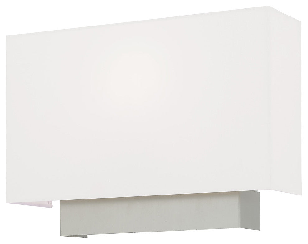 Livex Lighting Brushed Nickel 1-Light ADA Wall Sconce
