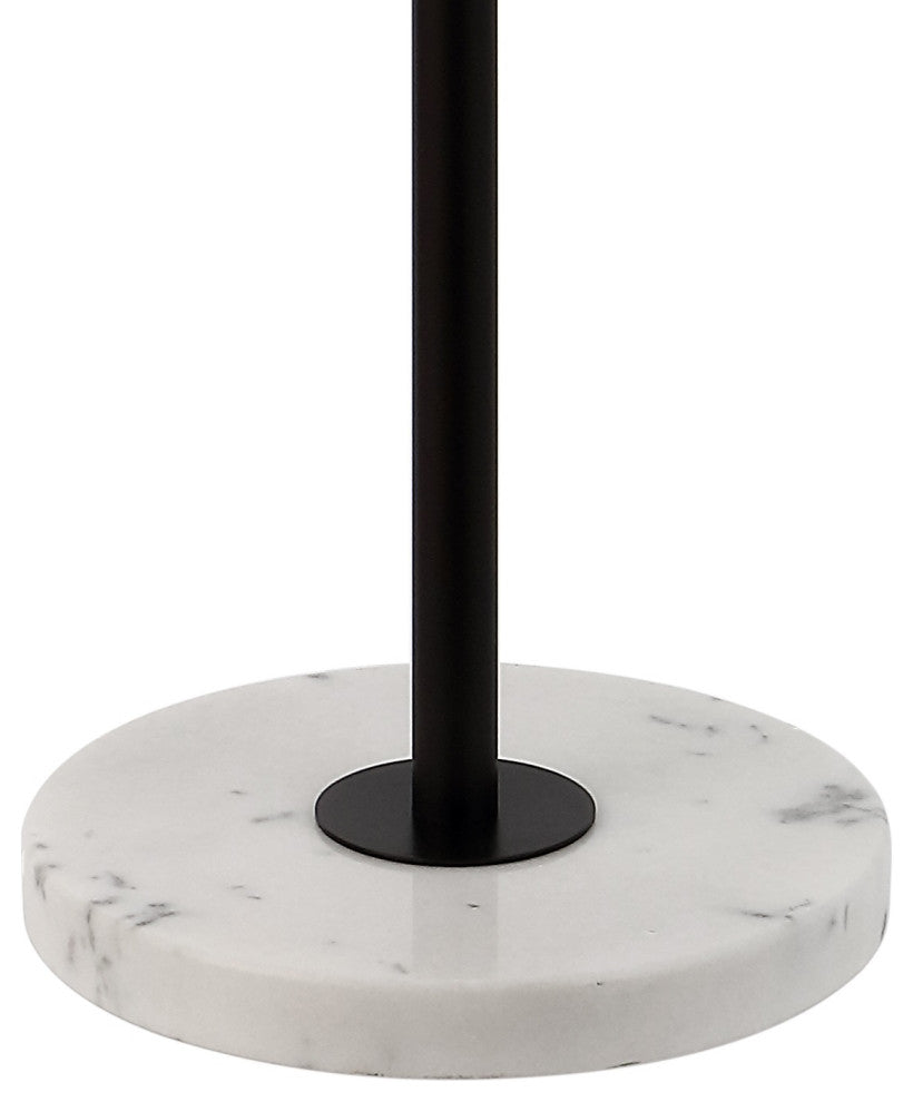 June Adjustable Metal/Marble LED Floor Lamp, Oil Rubbed Bronze