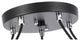 Woodbridge Lighting Lanning 5-Light Chandelier, Chrome/Bronze