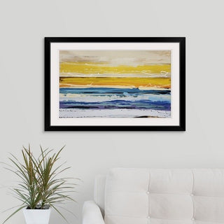 "Flow Time" Black Framed Art Print, 38"x28"x1"