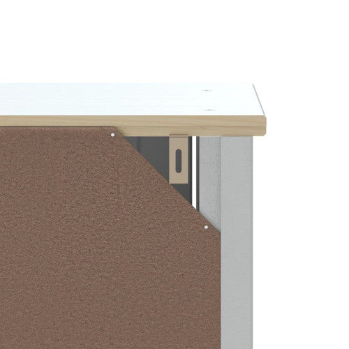 vidaXL Bathroom Cabinet Floor Cabinet with Drawer BERG White Solid Wood Pine