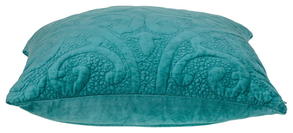Parkland Collection Cristal Aqua Throw Pillow, Square