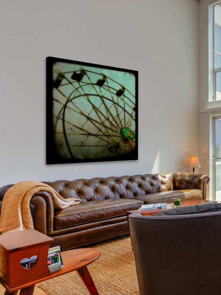 Marmont Hill, "Ferris Wheel" Painting Print on Wrapped Canvas, 32x32