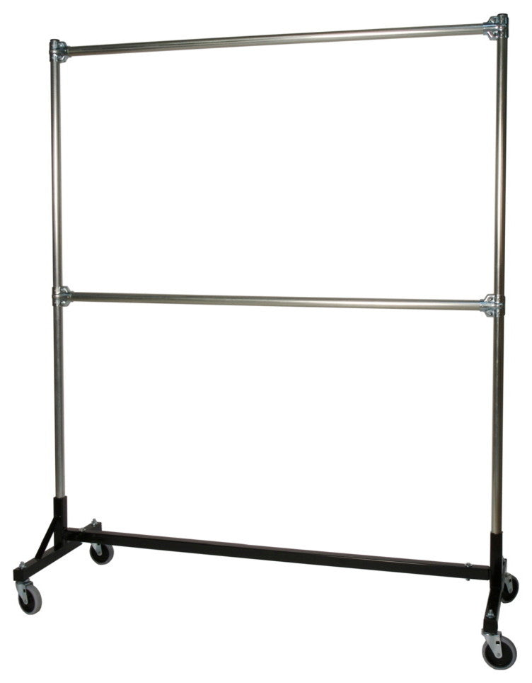 H-Rack - Heavy Duty Double Rail w/ 72" Uprights Black