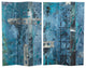 6' Tall Double Sided Blue Dream Canvas Room Divider