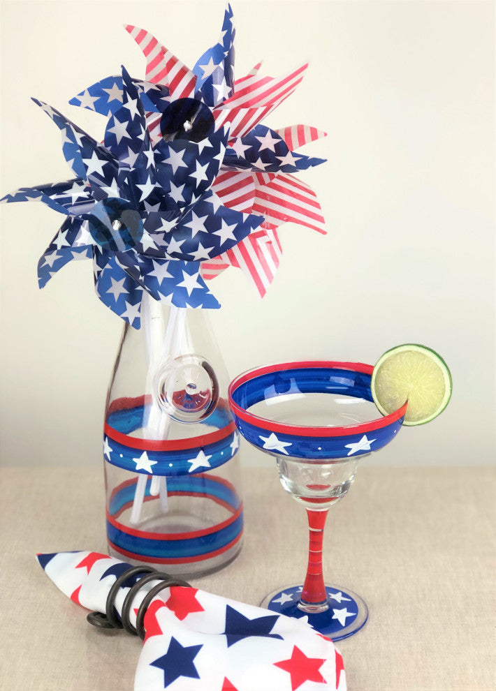 Stars and Stripes Margarita Patriotic Collection, Set of 2