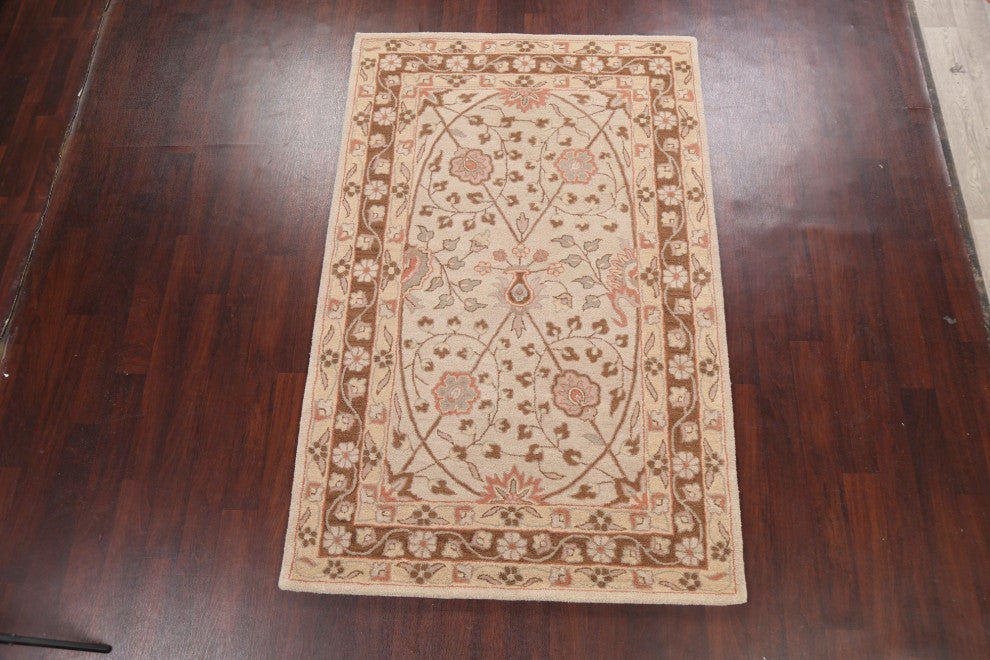 Floral Oriental Area Rug Hand-tufted Traditional Wool Carpet 5x8