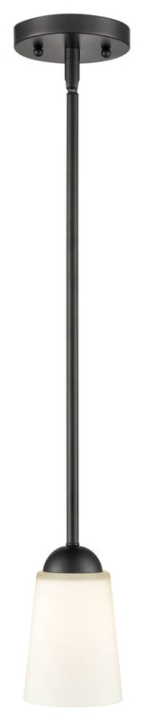 Ivey Lake Collection 1 Light 5 in. Matte Black Pendant