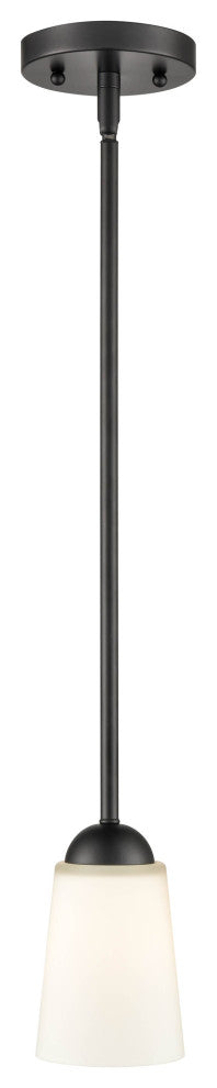 Ivey Lake Collection 1 Light 5 in. Matte Black Pendant