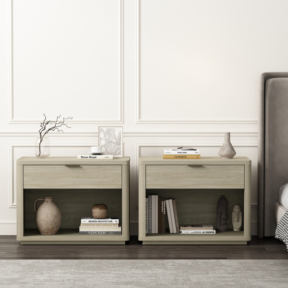 Manhattan Comfort Evelyn 32" Nightstand 2.0, Set of 2