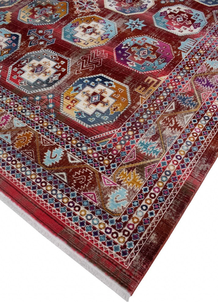 Noori Rug Latif Jodie Burgundy/Blue Rug