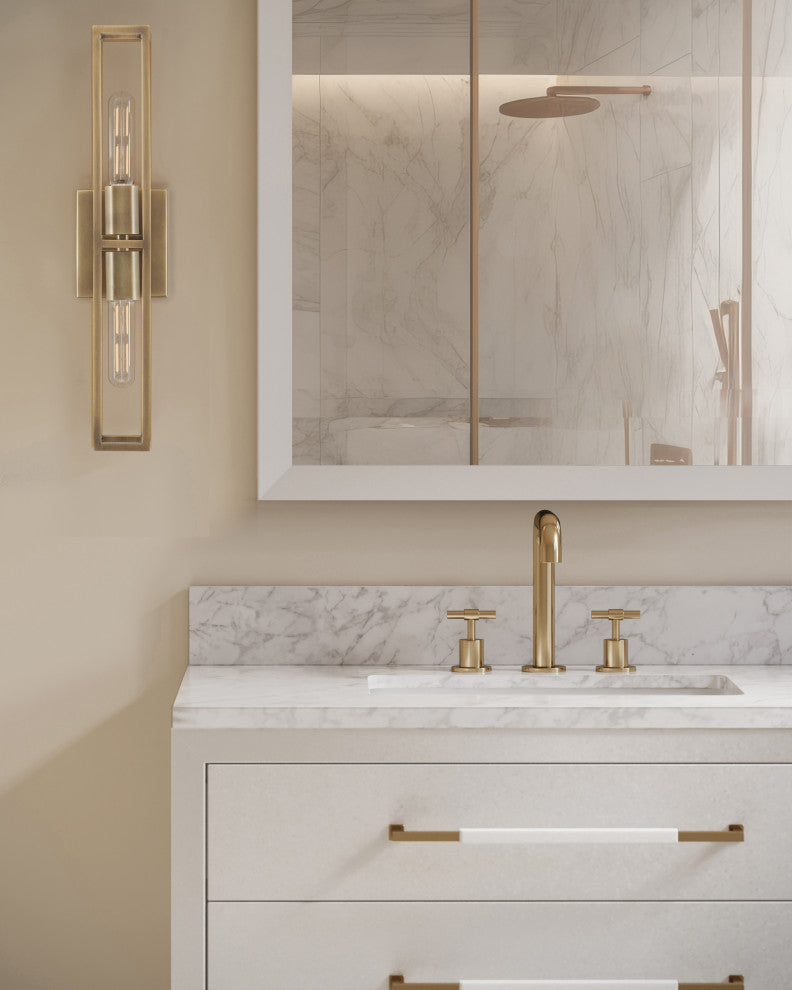 Verona 36" White Vanity with Rectangular Undermount Sink