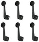 Set of 6 Cast Iron Typewriter Button Coat Hooks Wall Mounted Towel Hanging Rack