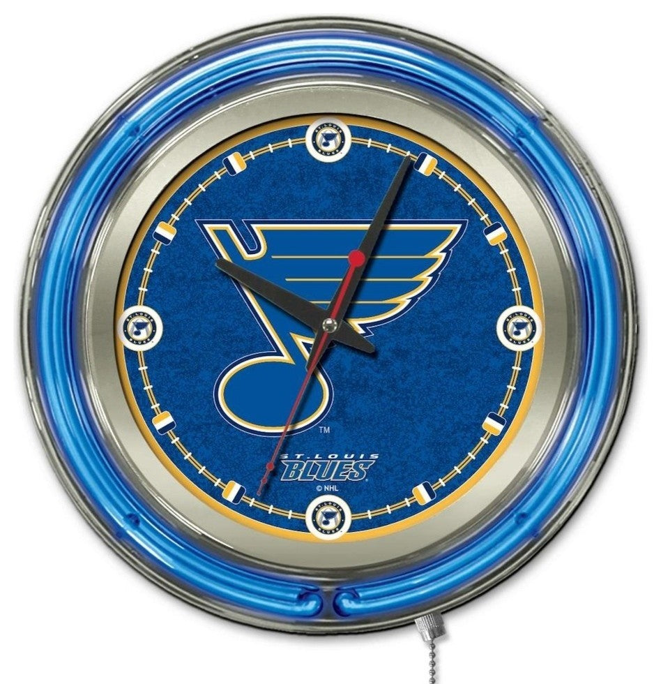 St Louis Blues Neon Clock