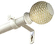 Wicker 1" Curtain Rod, White, 48-84"