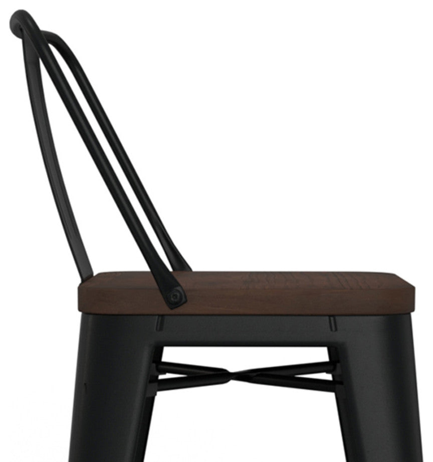 Rayne 24 inch Metal / Wood Counter Height Stool (Set of 4)
