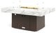 FirePit Table, 48"x34"x21", Natural Gas, Laminam Calcatta San Nicola, Bronze