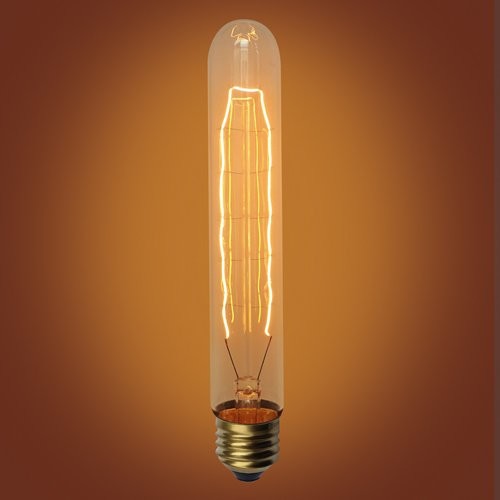 Dimmable Large Cylinder 60 Watt Edison Bulb, E26 Base, Set of 3