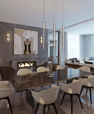 Cass 3 Light Medium Linear Pendant, Satin Nickel