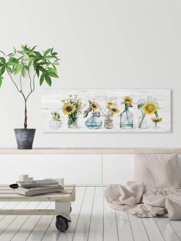 "Sunflower Delight" Painting Print on Wrapped Canvas