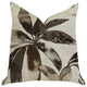Santorini Cove Beige and Brown Tones Luxury Throw Pillow, 20"x30" Queen