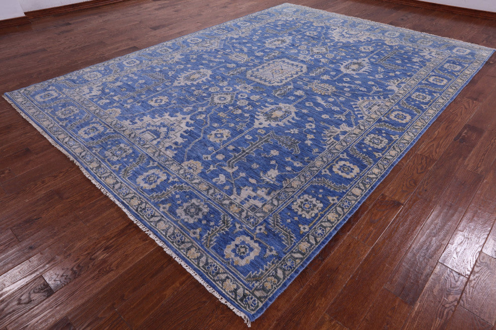 8' 11" X 12' 5" Persian Fine Serapi Hand-Knotted Wool Rug - Q13707