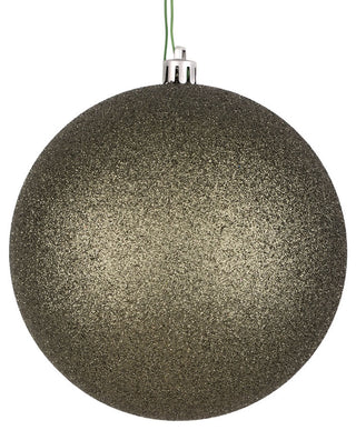 Vickerman 6" Wrought Iron Glitter Ball Ornament, 4 per Bag