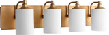 Quorum International 5009-4 Celeste 4 Light 32-3/4"W Bathroom - Aged Brass